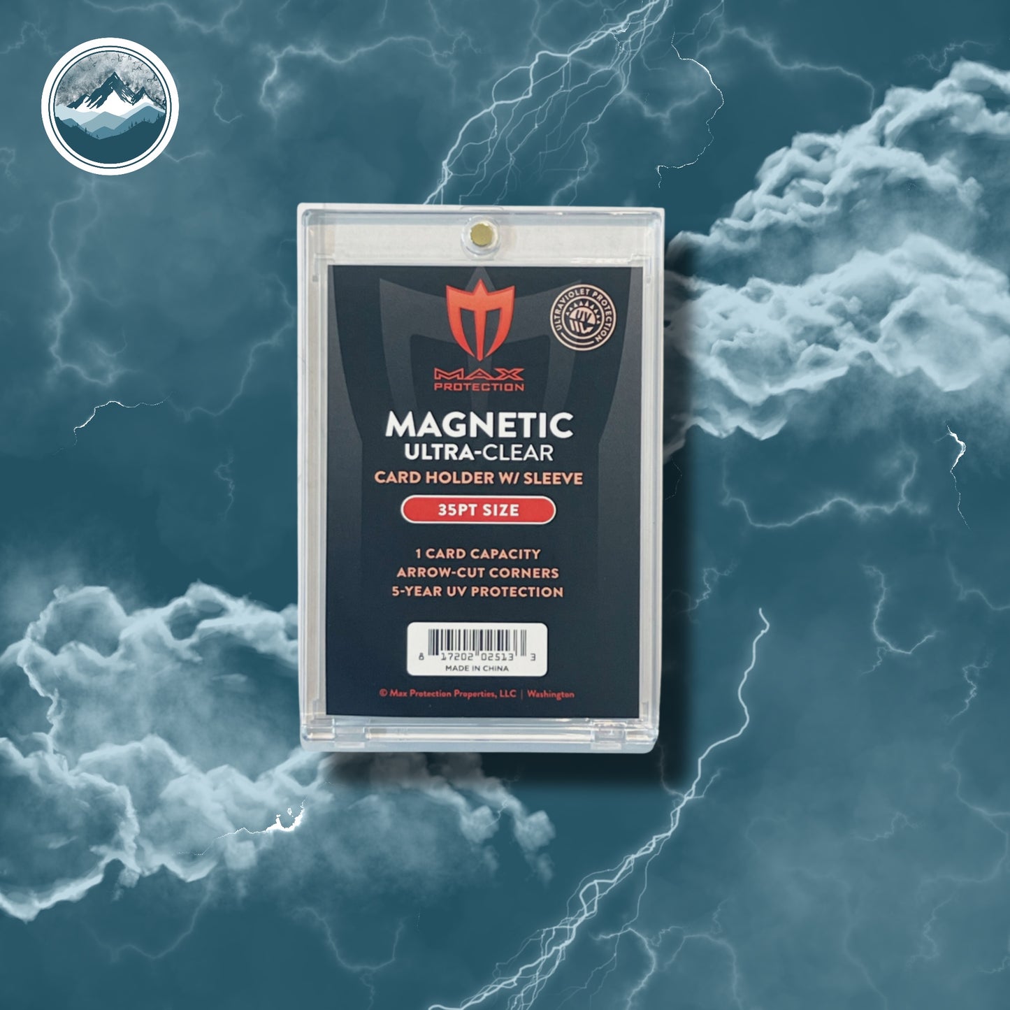 MaxPro One Touch Ultra-Clear Magnetic Card Holder - 35pt