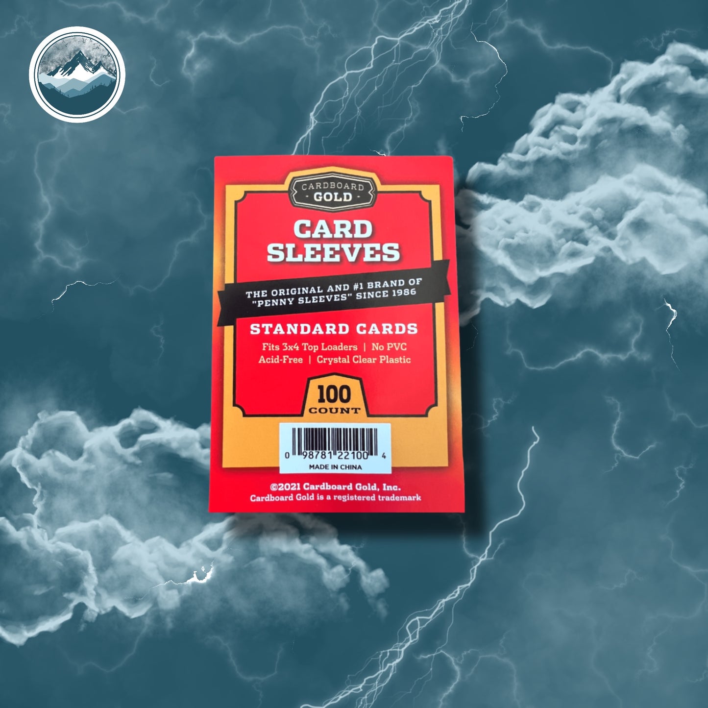 Cardboard Gold Toploader Penny Sleeves