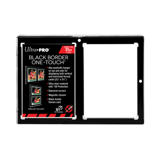 35PT 2-Card Black Border UV ONE-TOUCH® Magnetic Holder