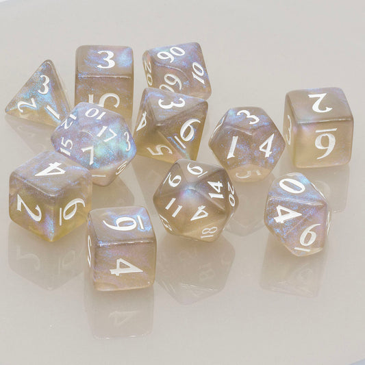 ECLIPSE® Acrylic RPG Dice Set (11ct) - Smoke Grey
