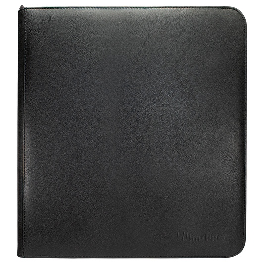 Vivid Black 12-Pocket Zippered PRO-BINDER® Album