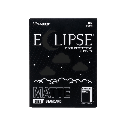 ECLIPSE® Matte Standard DECK PROTECTOR® Sleeves: Jet Black - 105ct