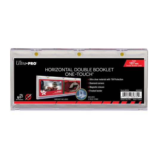 187mm Double Booklet Card UV ONE-TOUCH® Magnetic Holder