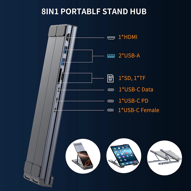 Universal Docking Station Laptop Stand
