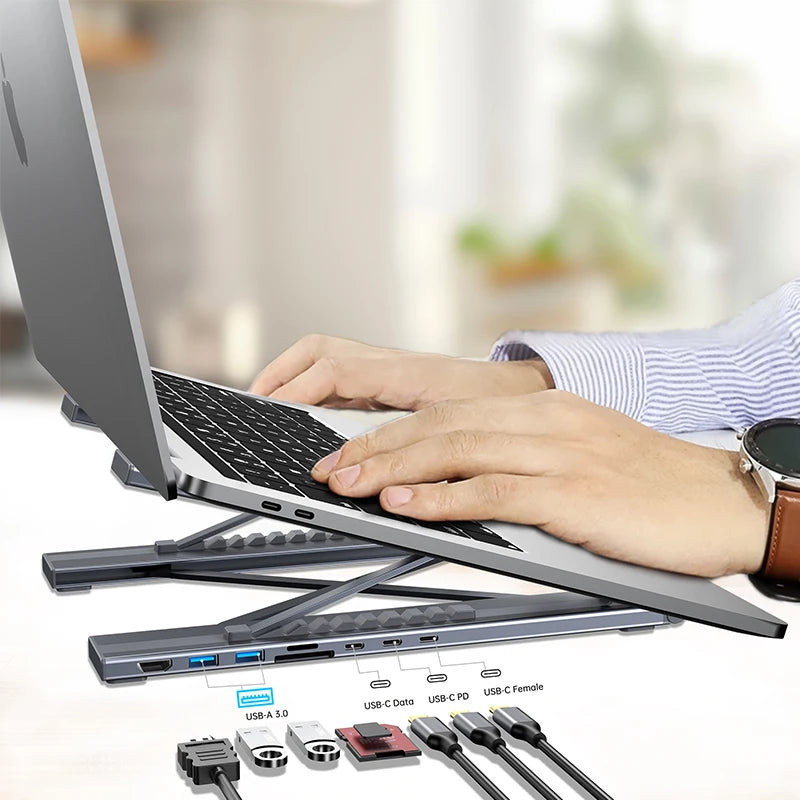 Universal Docking Station Laptop Stand